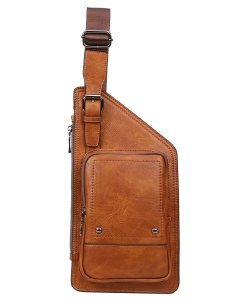 Fashion Sling Backpack C51045 BROWN